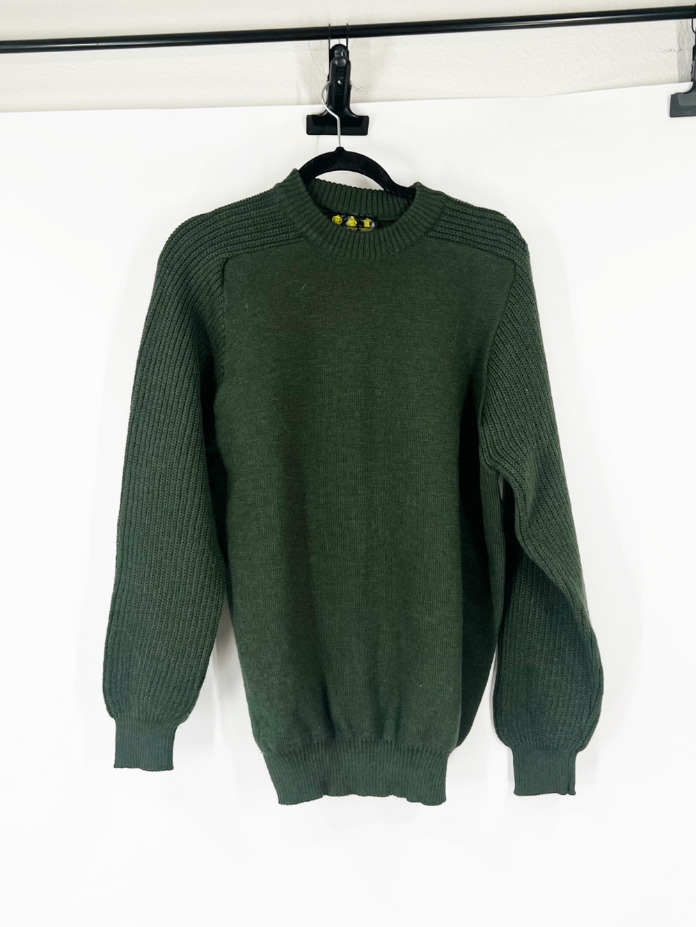 Barbour Crewneck Knit Sweater Dark Green